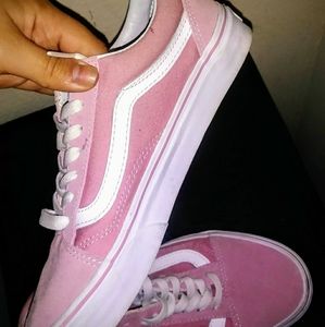 Women's Pale Pink Vans